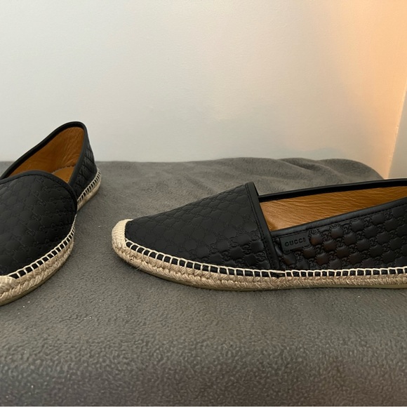 GUCCI 567106 LEATHER ESPADRILLES -Black Women’s Euro 40.5, with box and dust bag - Picture 2 of 8